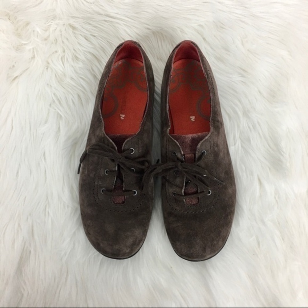 Merrell Coffee Bean Laceup Suede Leather Shoe Sz11